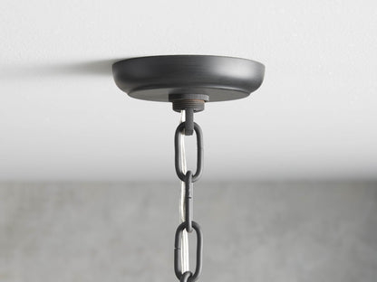 Oil-Rubbed Crystal Deco Chandelier