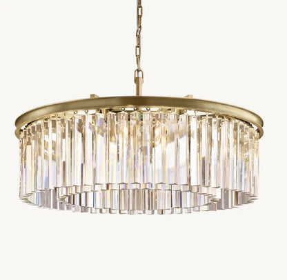 Optical Prism Drum Chandelier
