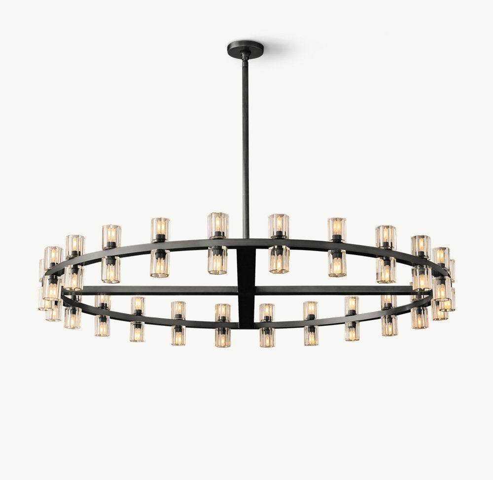 Radiant Crystal Disc Chandelier