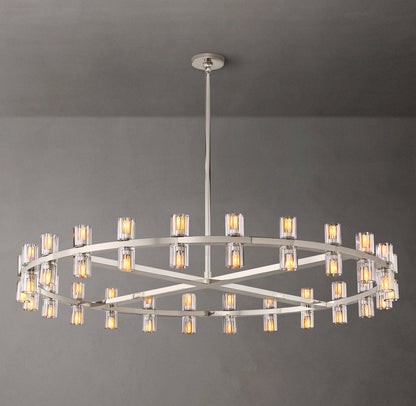 Radiant Crystal Disc Chandelier
