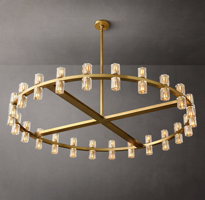 Radiant Crystal Disc Chandelier