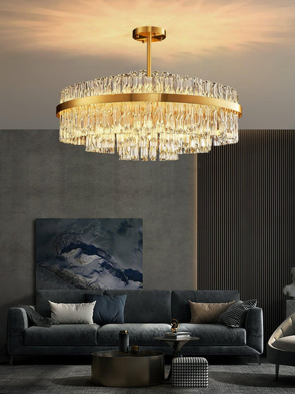 Radiant Crystal Rod Chandelier