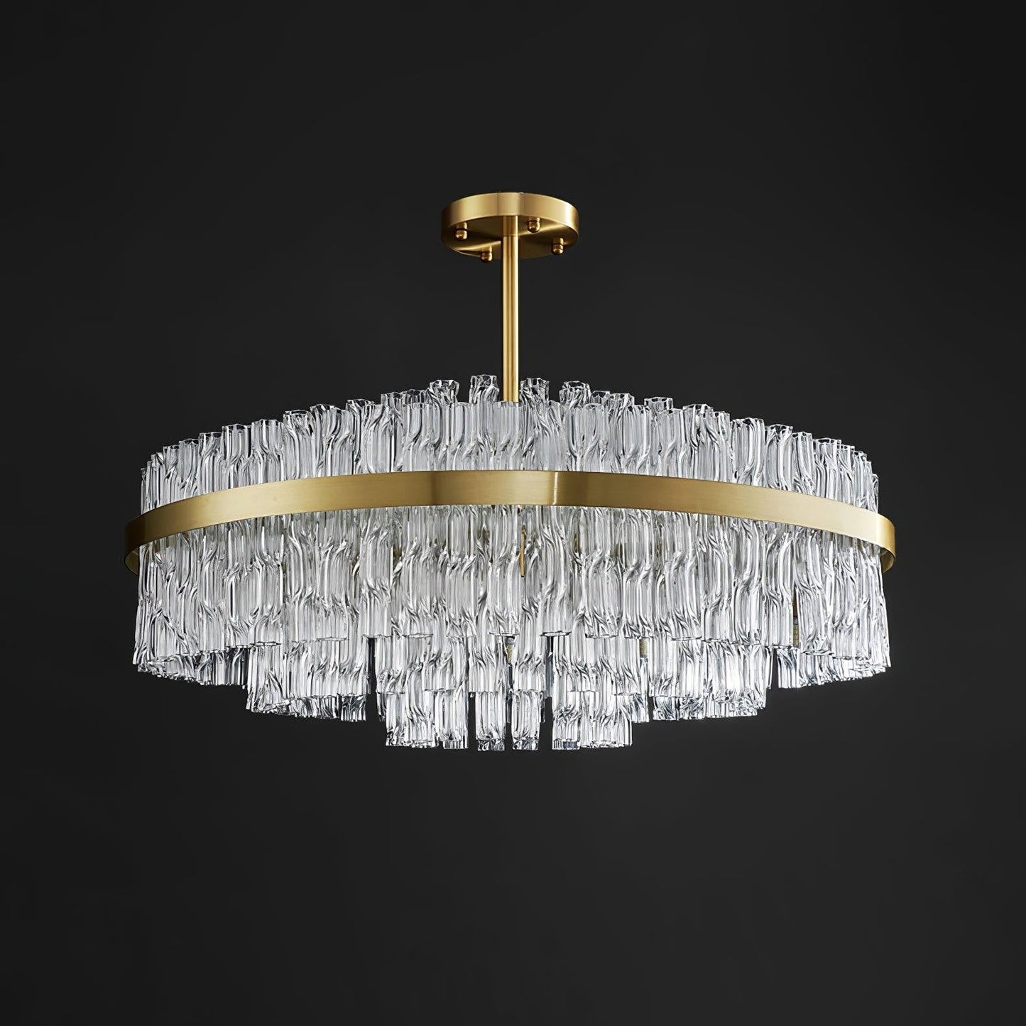 Radiant Crystal Rod Chandelier