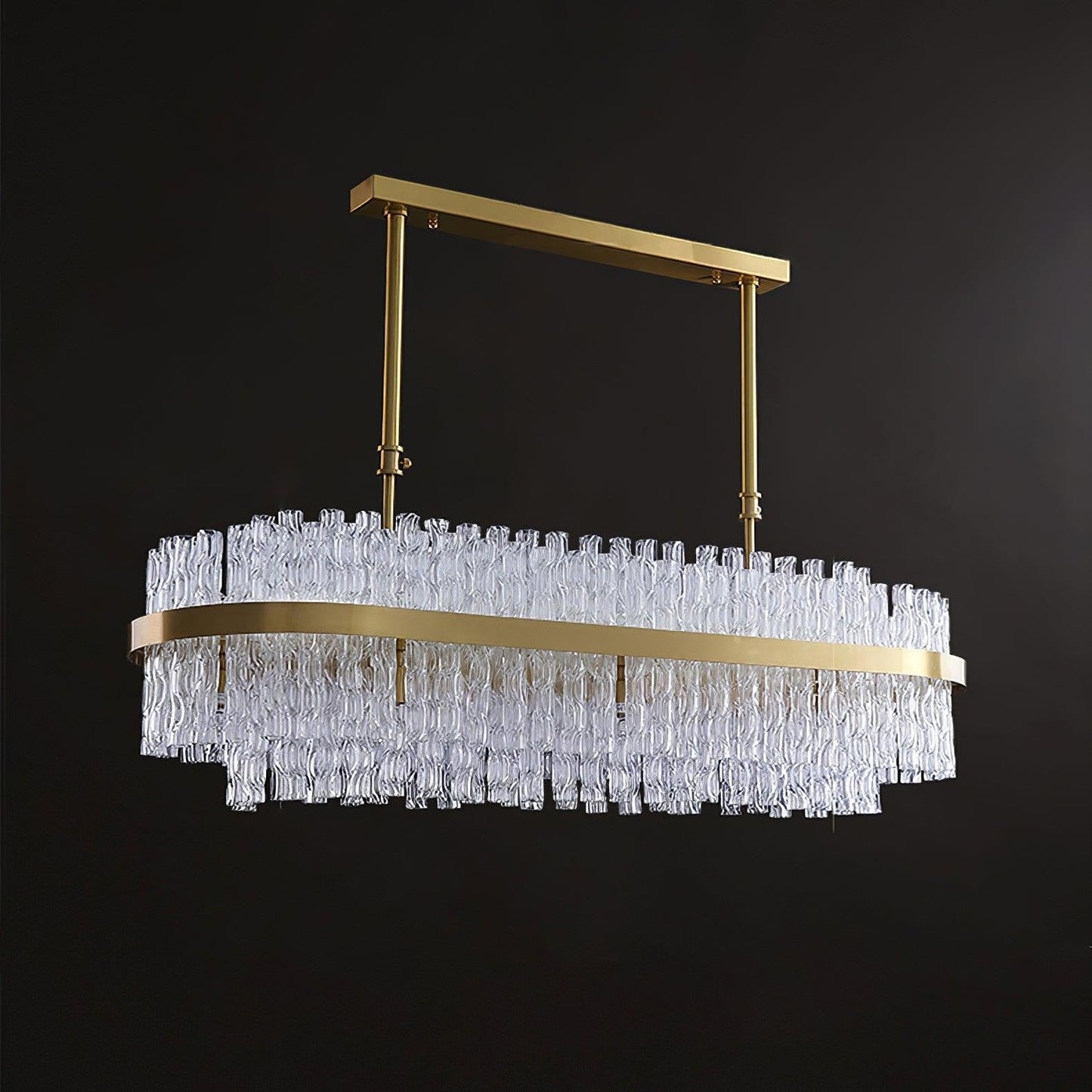Radiant Crystal Rod Chandelier