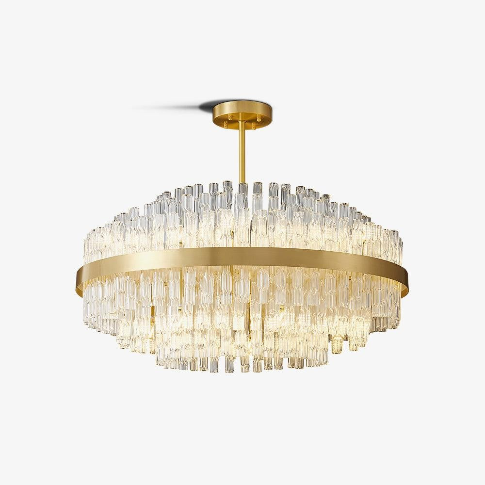 Radiant Crystal Rod Chandelier