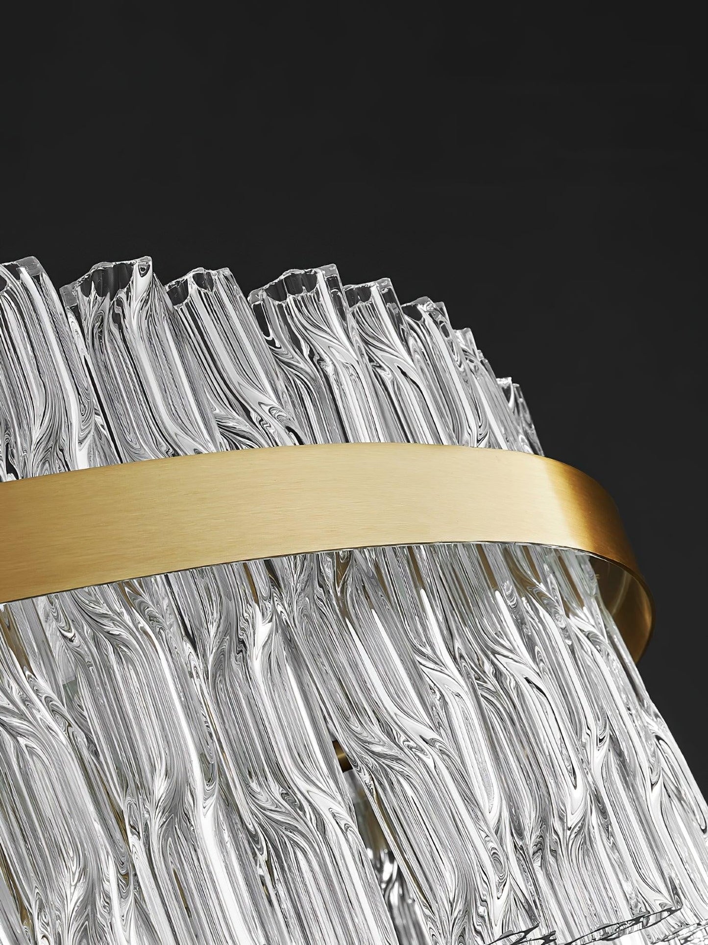 Radiant Crystal Rod Chandelier