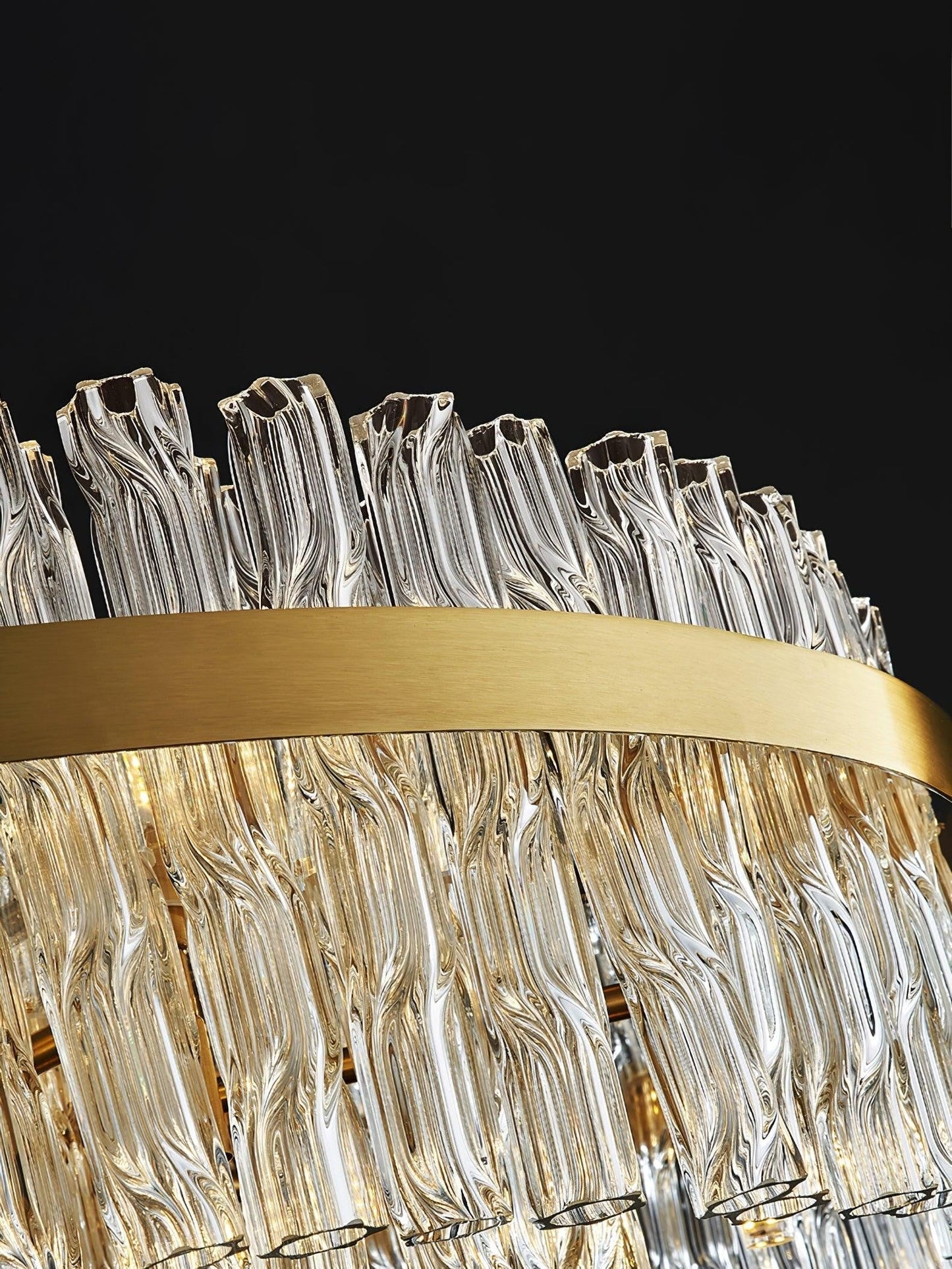 Radiant Crystal Rod Chandelier