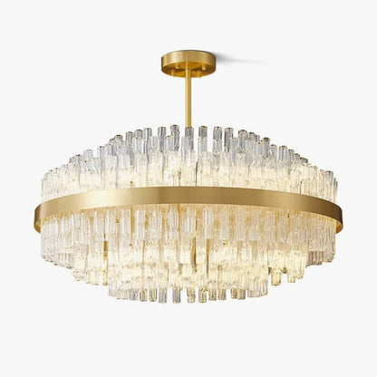 Radiant Crystal Rod Chandelier