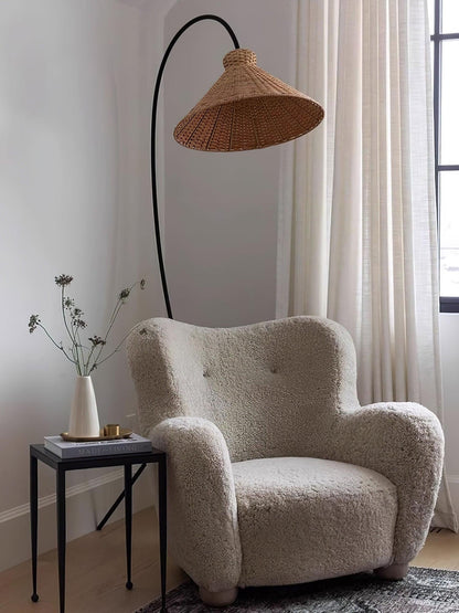 Ravena Woven Rattan Floor Lamp