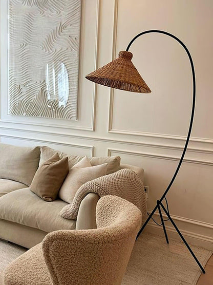 Ravena Woven Rattan Floor Lamp