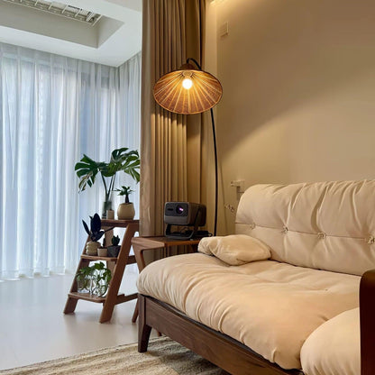 Ravena Woven Rattan Floor Lamp