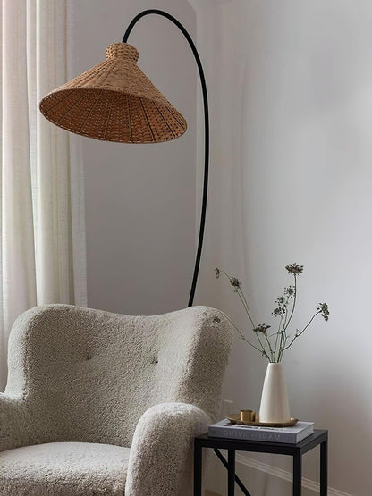 Ravena Woven Rattan Floor Lamp