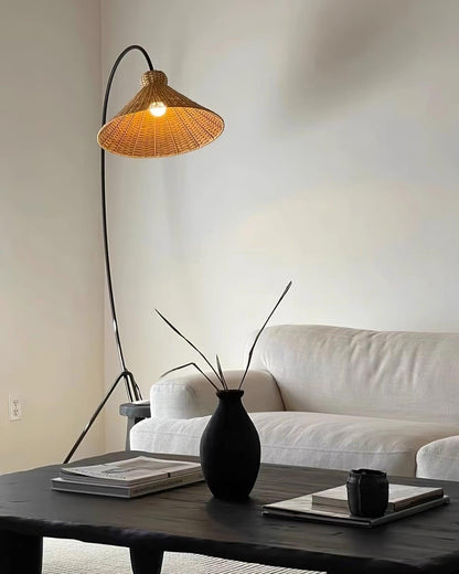 Ravena Woven Rattan Floor Lamp