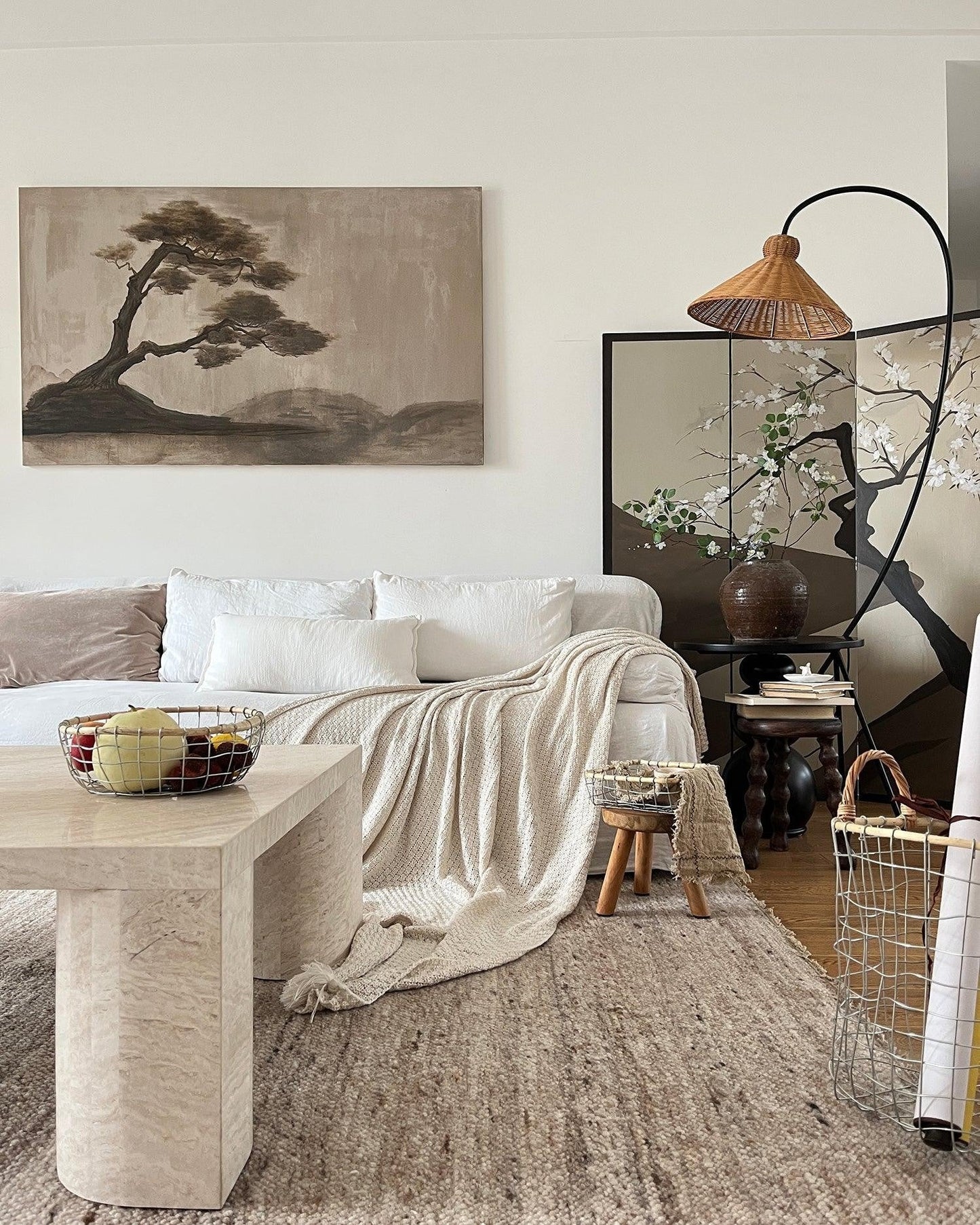 Ravena Woven Rattan Floor Lamp