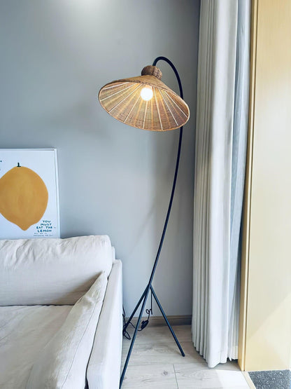 Ravena Woven Rattan Floor Lamp