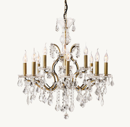 Regency Crystal Scroll Chandelier