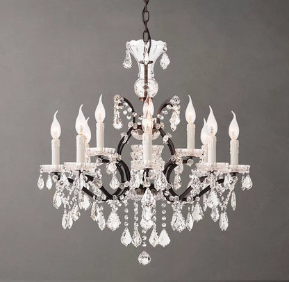 Regency Crystal Scroll Chandelier