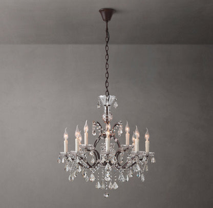 Regency Crystal Scroll Chandelier