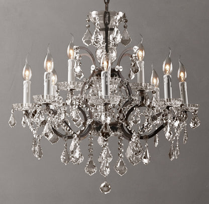 Regency Crystal Scroll Chandelier