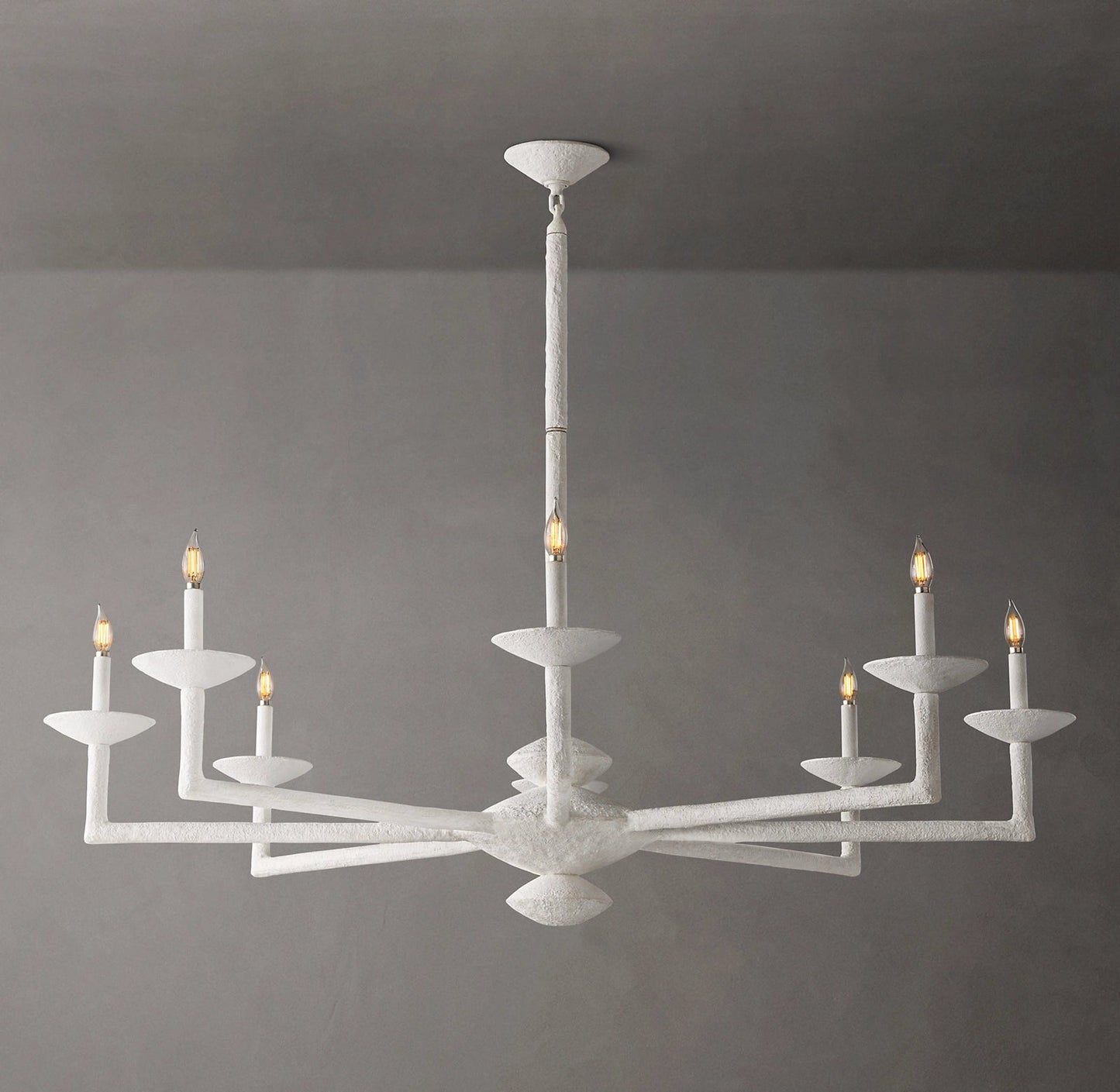Sculpted Plaster Dome Chandelier