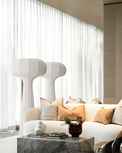 Serena Silk Halo Floor Lamp