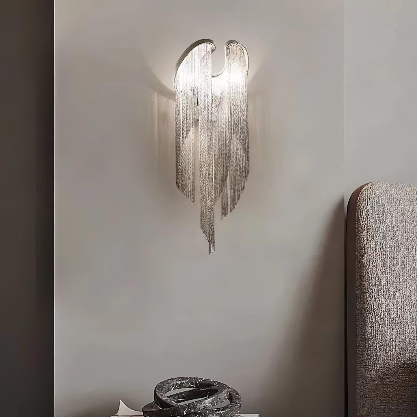 Silvara Chain Tassel Wall Light