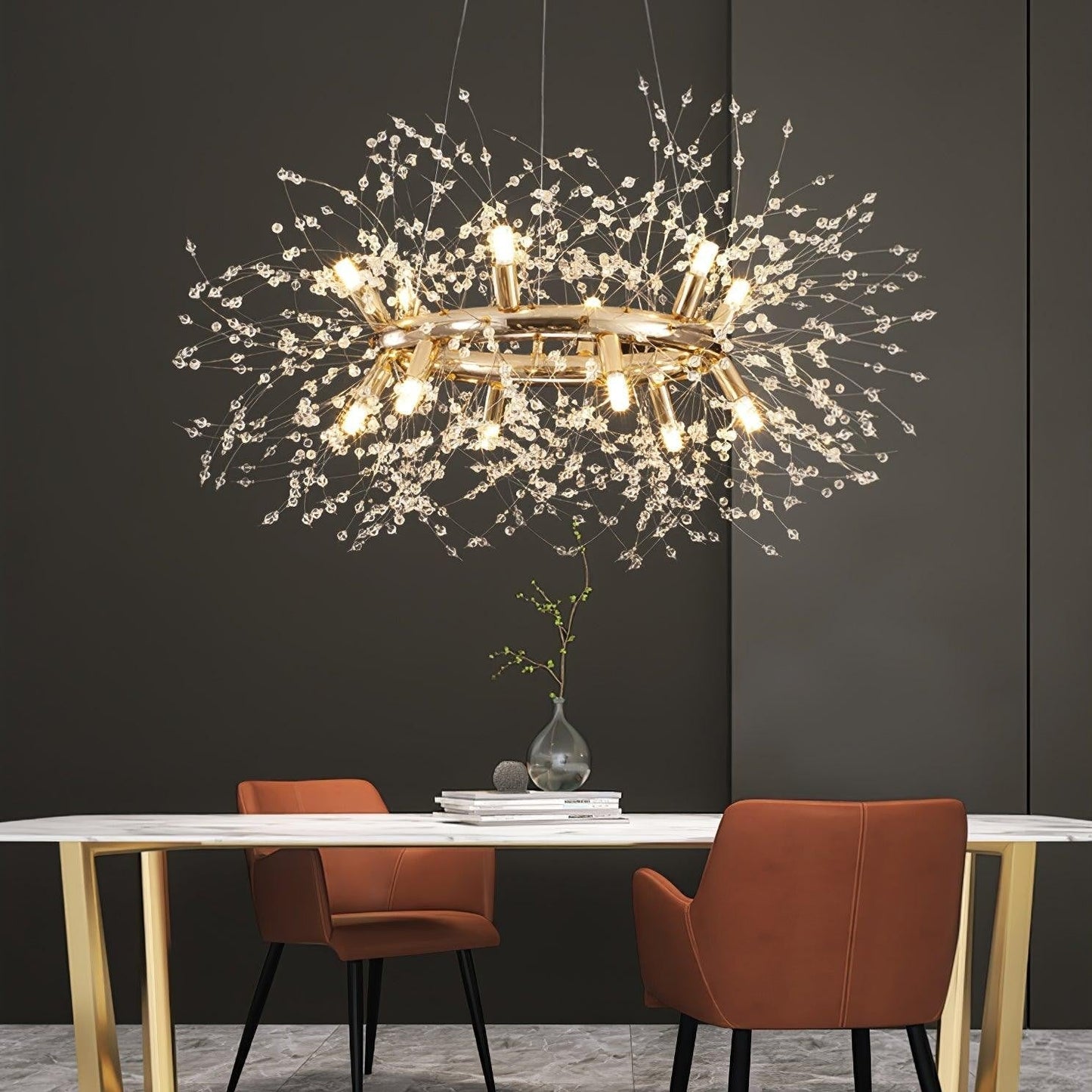 Solara Crystal Burst Chandelier