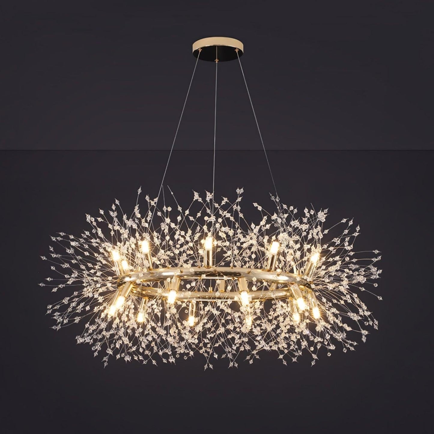 Solara Crystal Burst Chandelier
