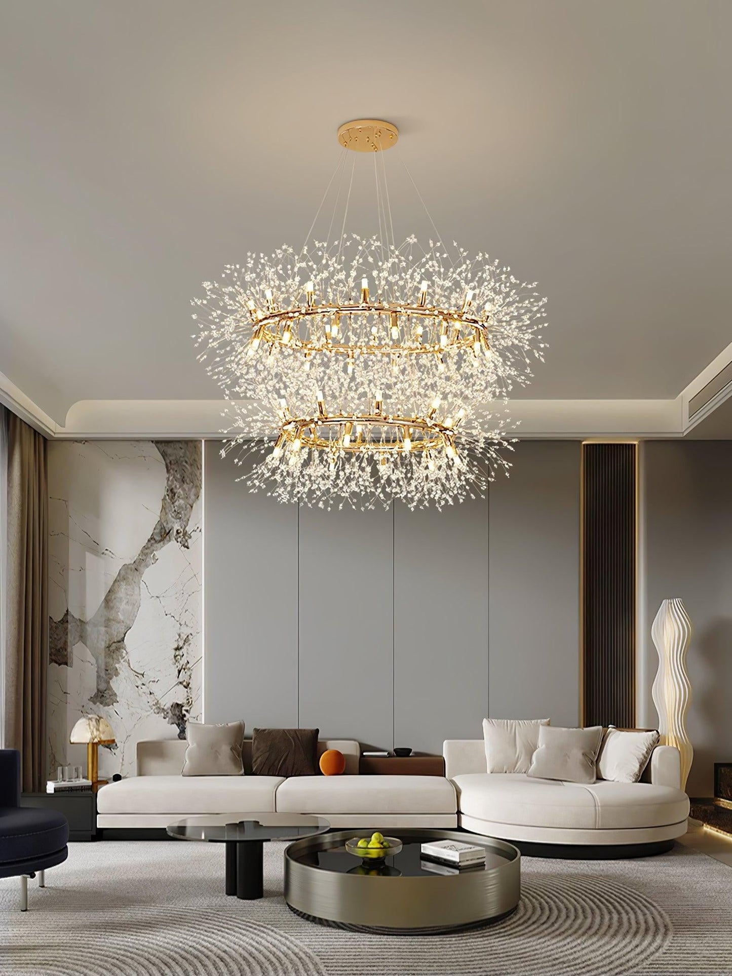 Solara Crystal Burst Chandelier