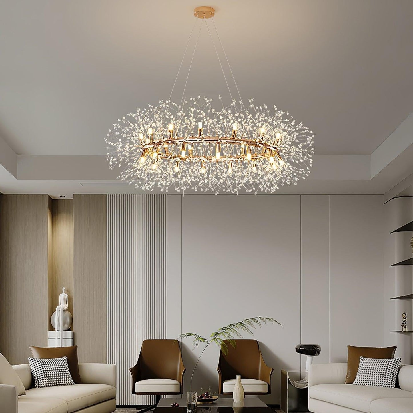 Solara Crystal Burst Chandelier