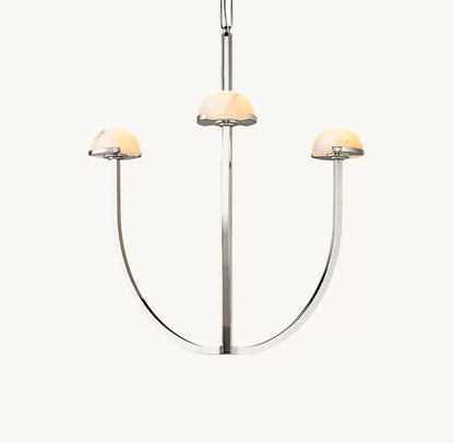 Solenne Alabaster Hemisphere Chandelier