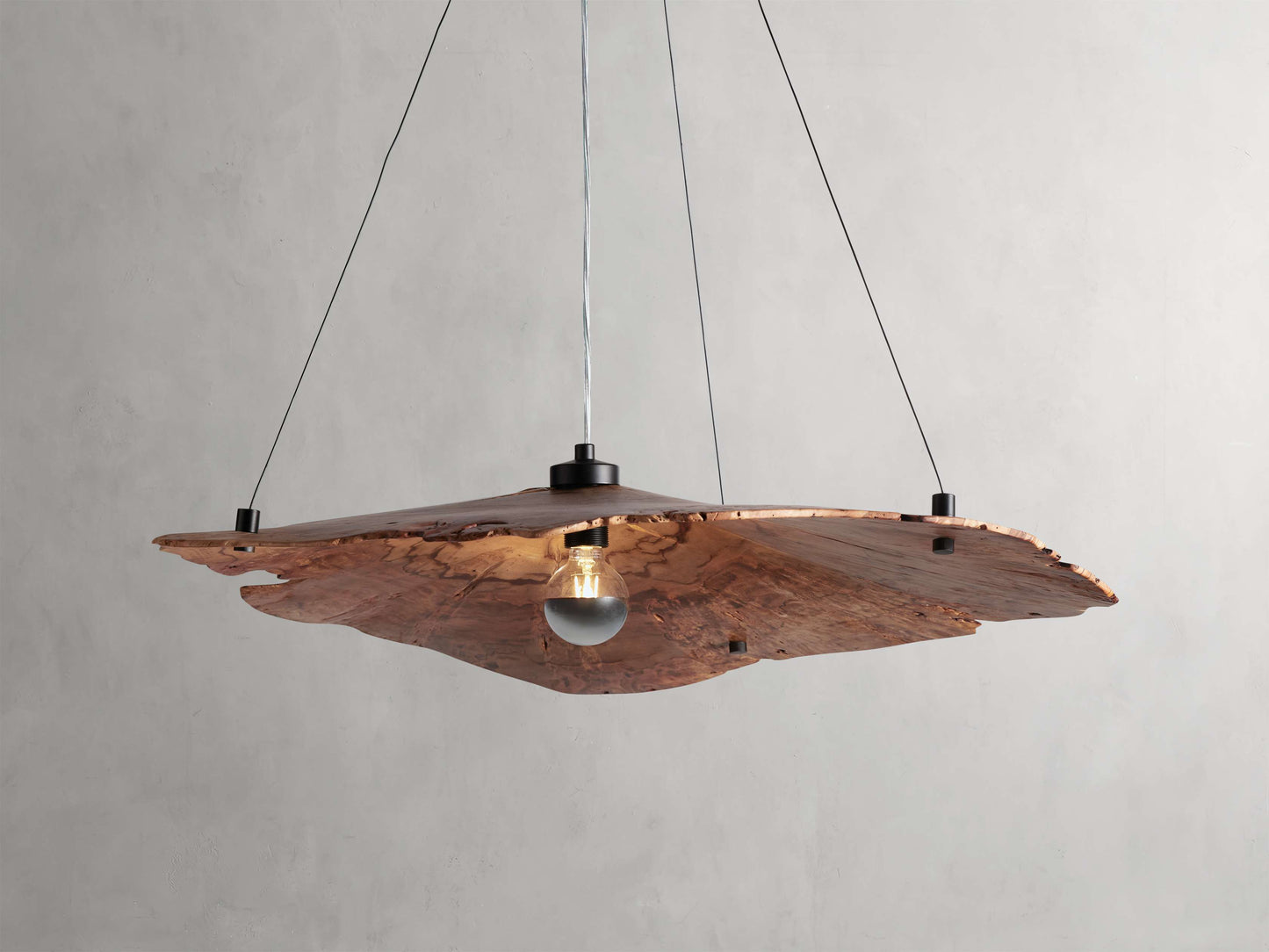 Sun-Dried Milpa Wood Dome Chandelier
