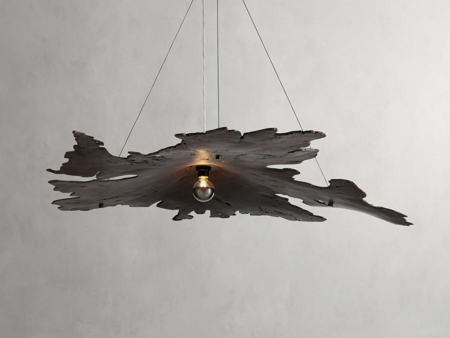 Sun-Dried Milpa Wood Dome Chandelier