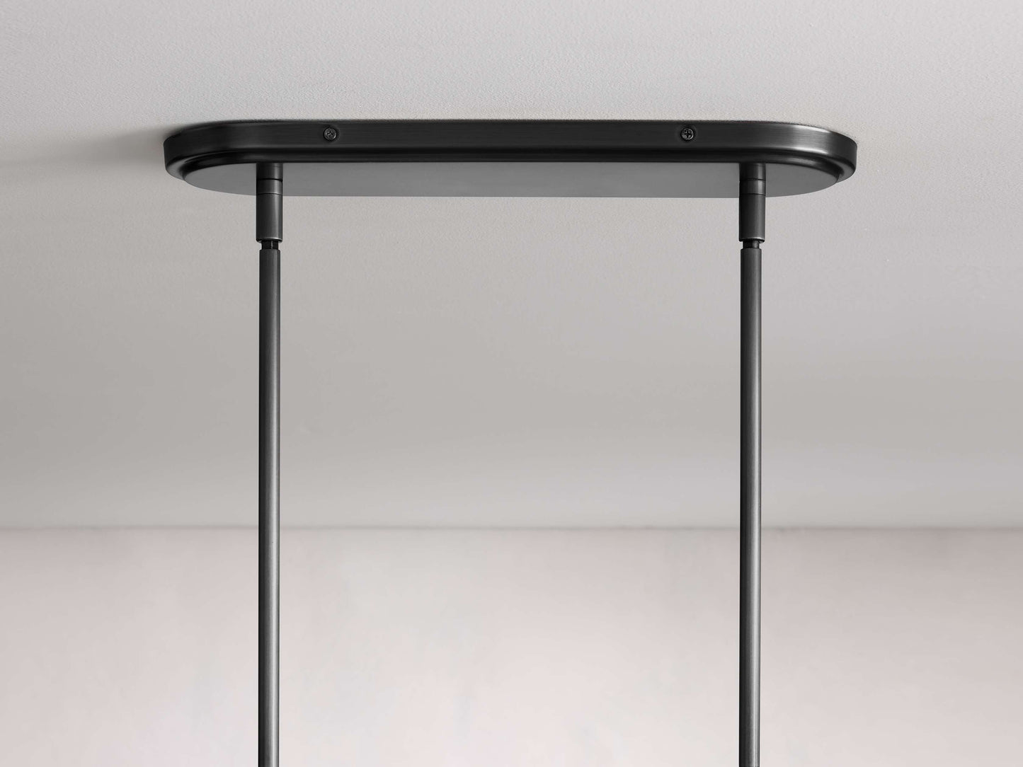 Tapered Linen Torch Island Chandelier