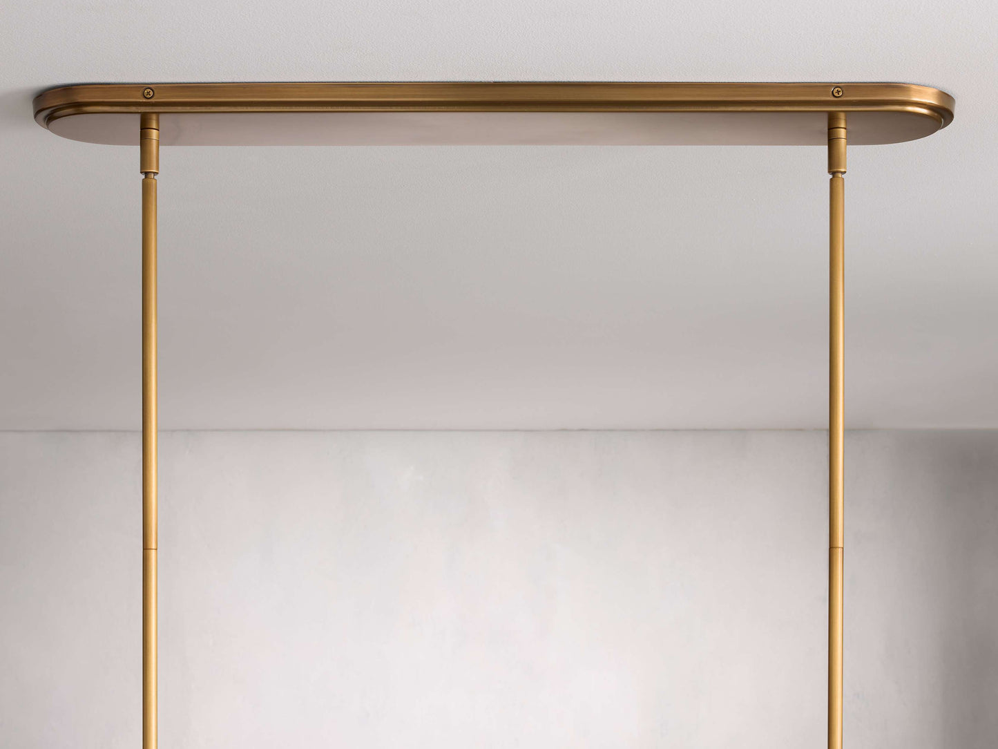 Tapered Linen Torch Island Chandelier