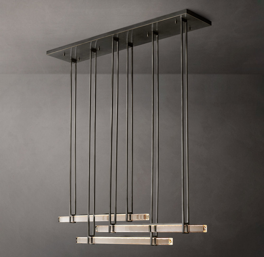 Triad Crystal Prism LED Chandelier