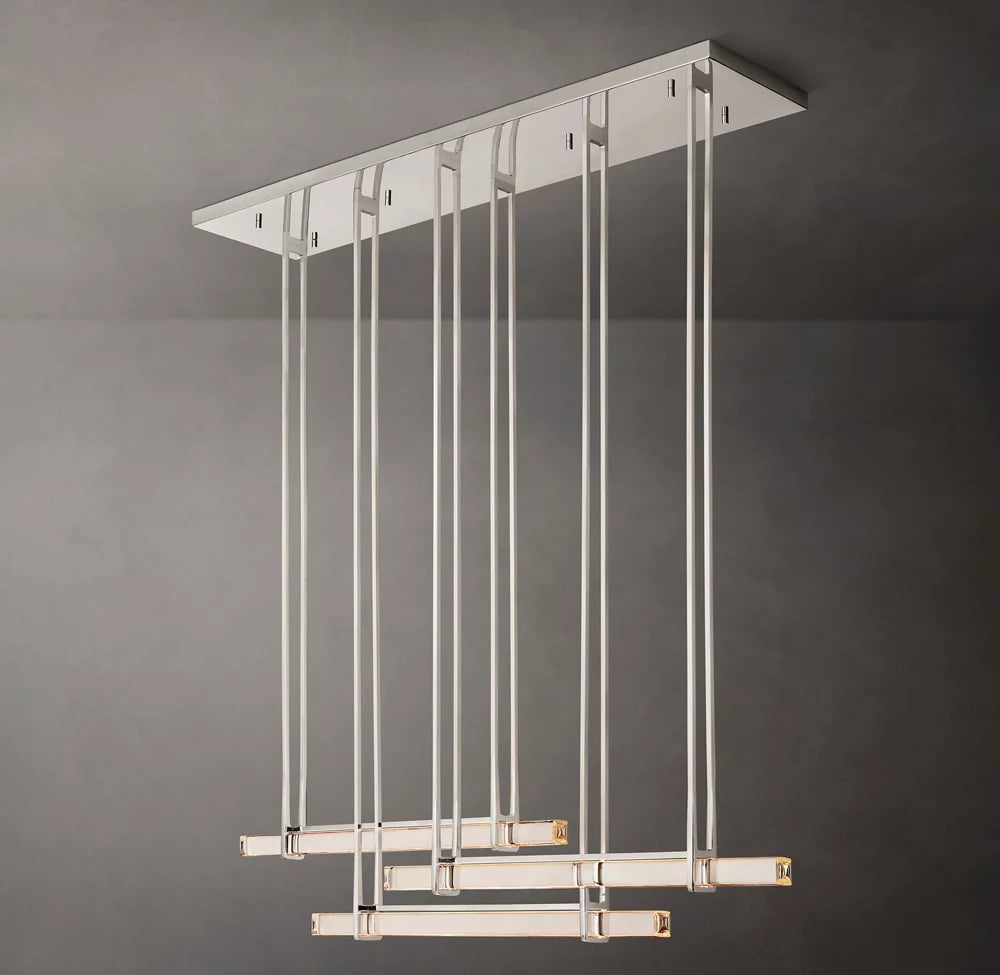 Triad Crystal Prism LED Chandelier