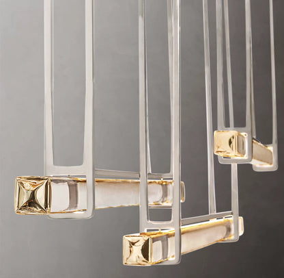 Triad Crystal Prism LED Chandelier