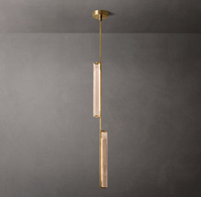 Twin Crystal Prism LED Pendant