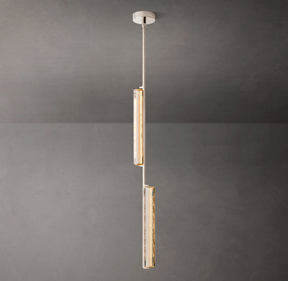 Twin Crystal Prism LED Pendant