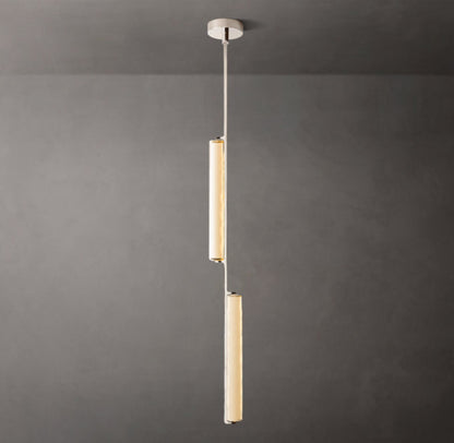 Twin Crystal Prism LED Pendant