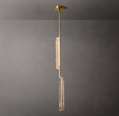Twin Crystal Prism LED Pendant