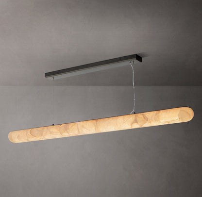 Ultra-Warm Calcite Beam Chandelier