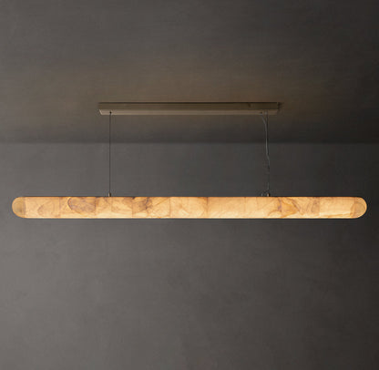Ultra-Warm Calcite Beam Chandelier
